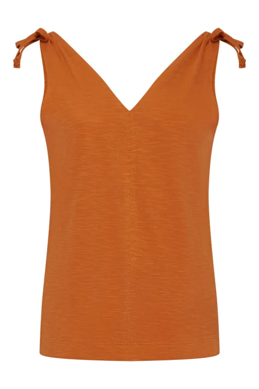 Celia Sleeveless Top Burnt Orange sold by Ivalo.com