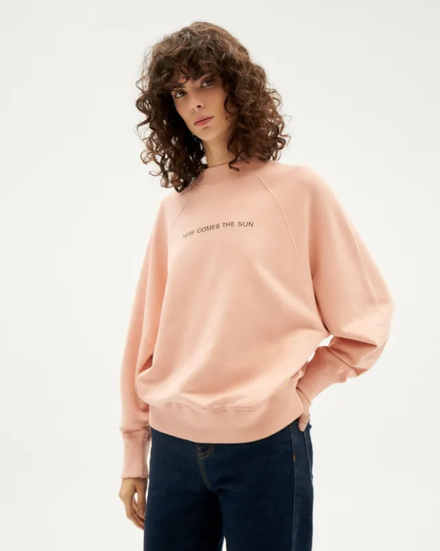 Here Comes The Sun Sweatshirt Coral Pink sold by Ivalo.com
