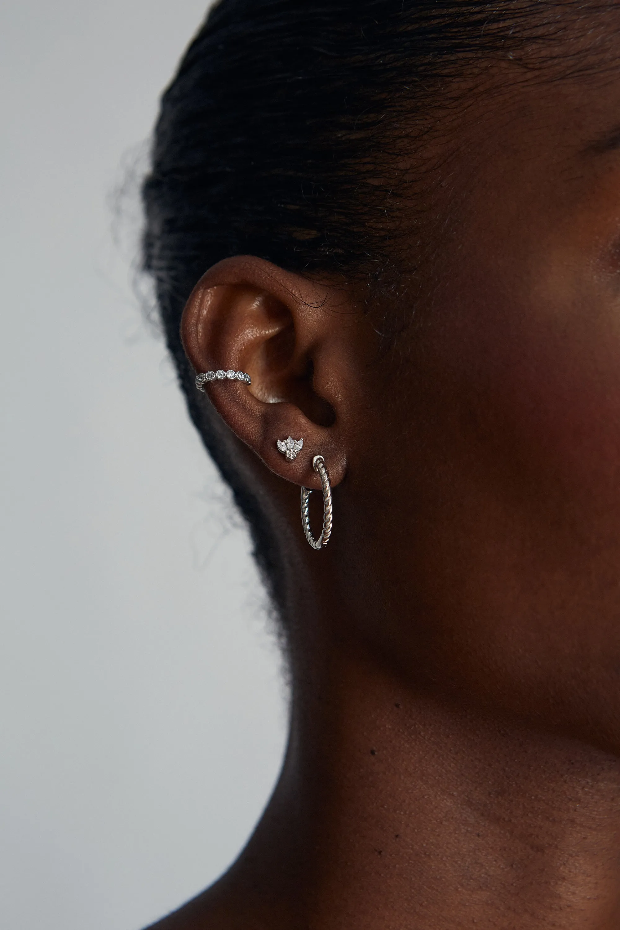 Zirconia Earcuff Silver sold by Ivalo.com product image thumbnail 2