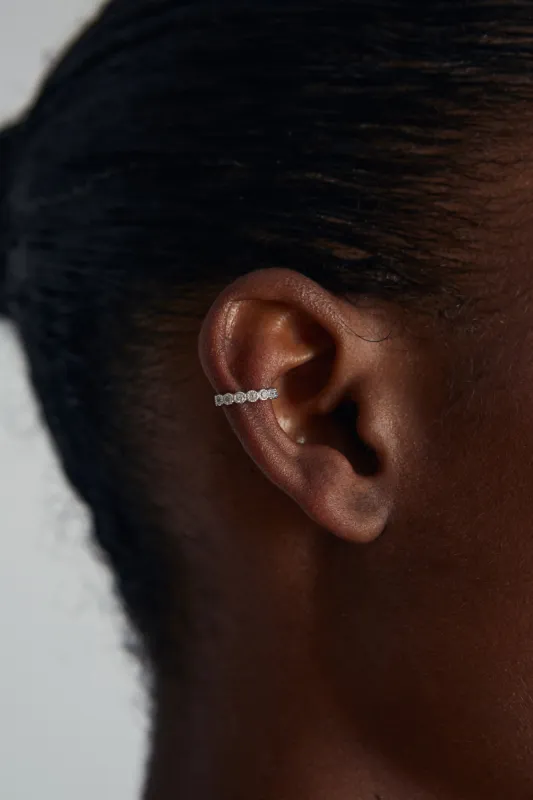 Zirconia Earcuff Silver sold by Ivalo.com