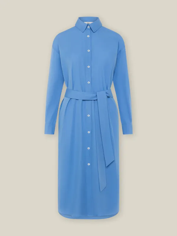 Shirt Dress With Belt Blue sold by Ivalo.com