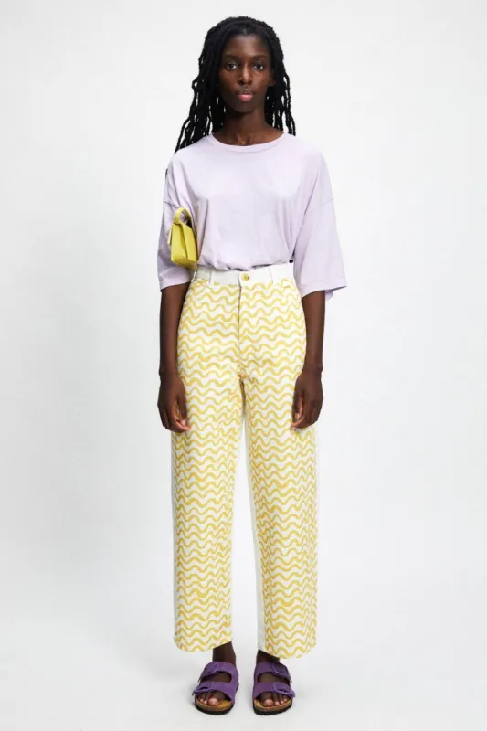 Luce Print Pants White/Yellow sold by Ivalo.com