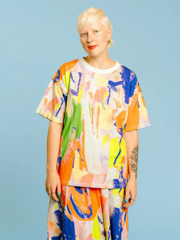 Tara T-Shirt Wisdom Green Yellow made by Ivalo.com