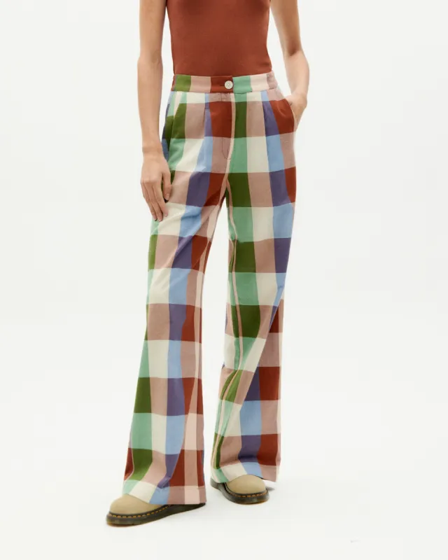 Manolita Trousers Checkered Multicolor sold by Ivalo.com