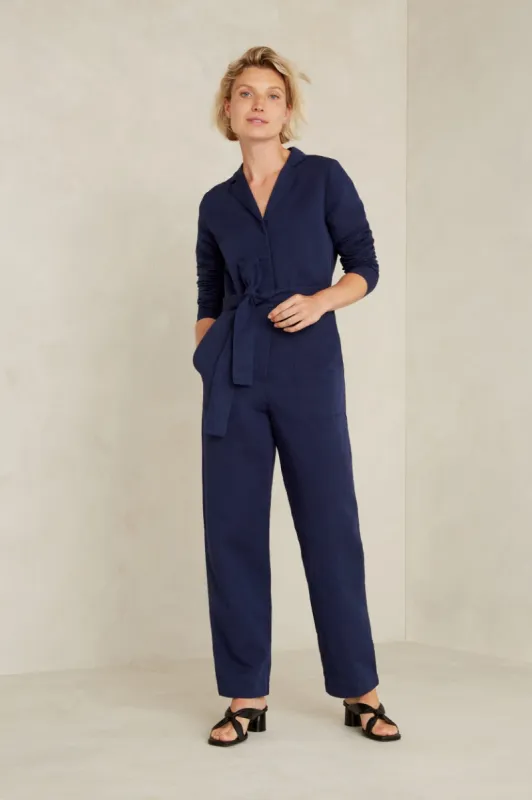 Janelle Jumpsuit Navy Blue sold by Ivalo.com
