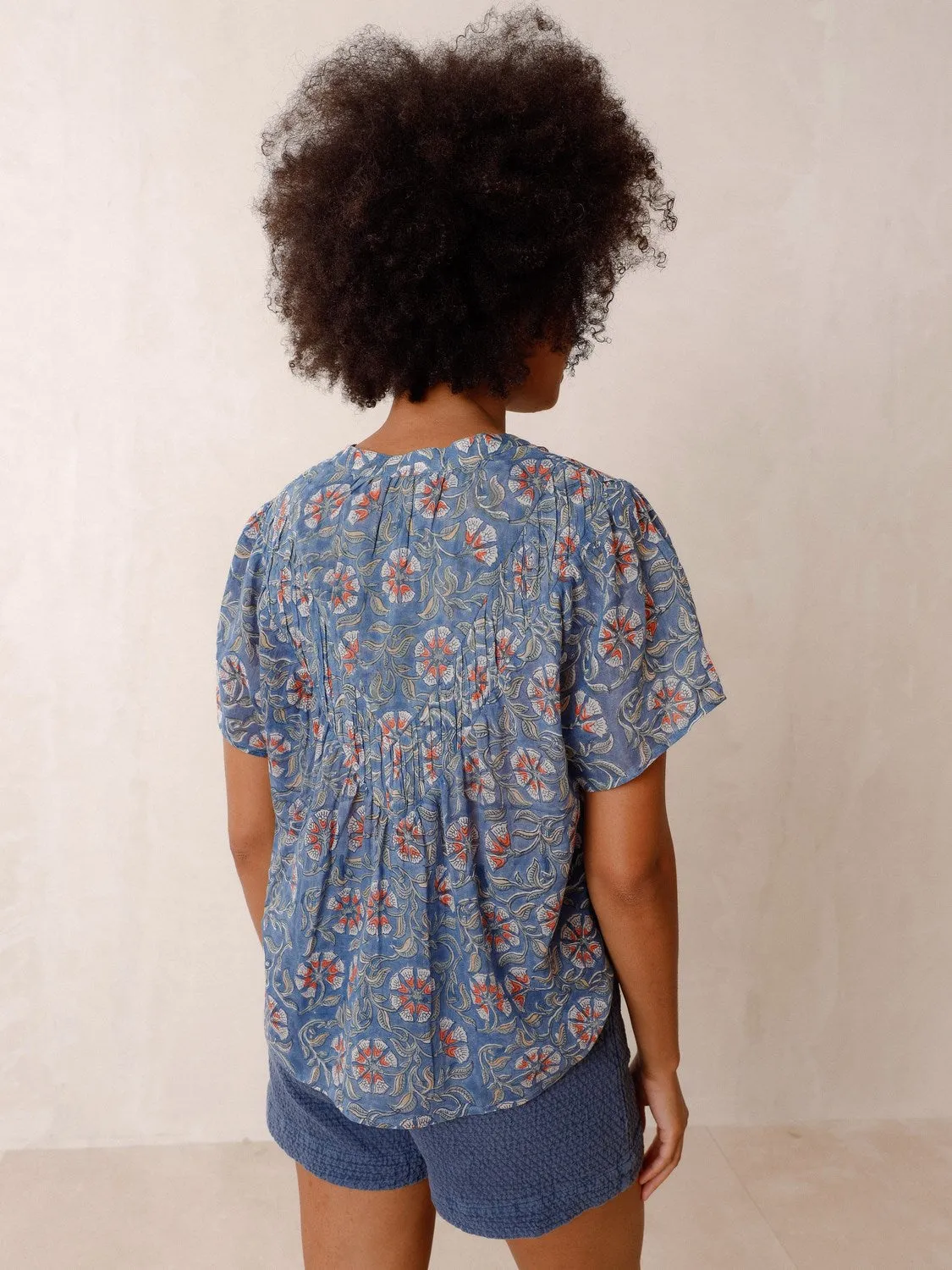 Block Print Blouse Blue sold by Ivalo.com product image thumbnail 2