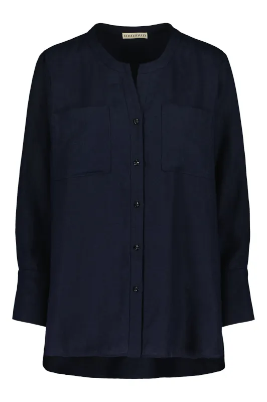 Nauvo Linen Shirt Blue sold by Ivalo.com