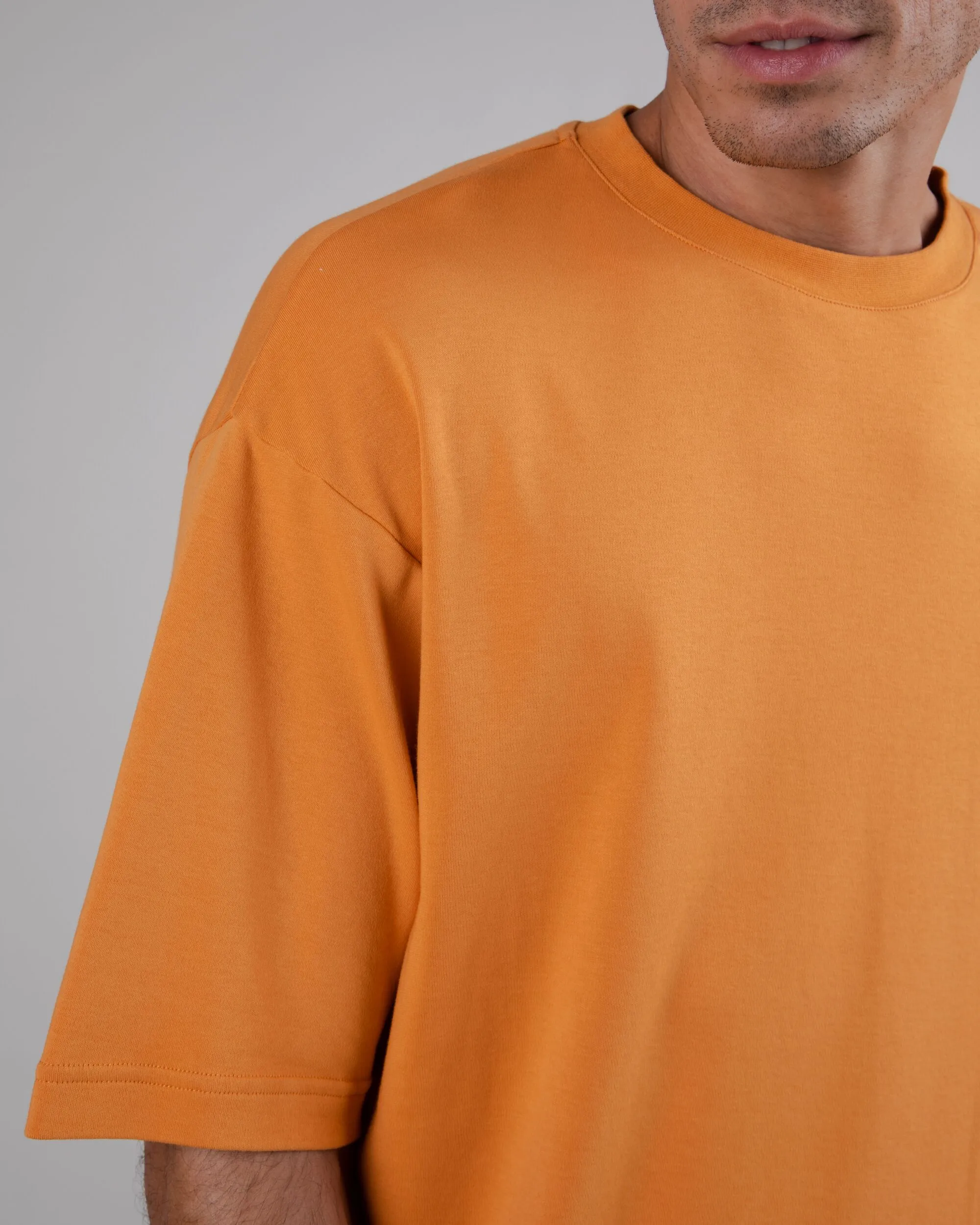 Interlock Oversize Cotton T-Shirt Ochre sold by Ivalo.com product image thumbnail 4