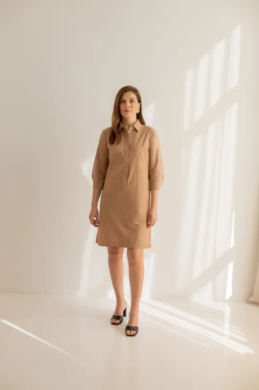 Zoe Shirt Dress Light Brown sold by Ivalo.com