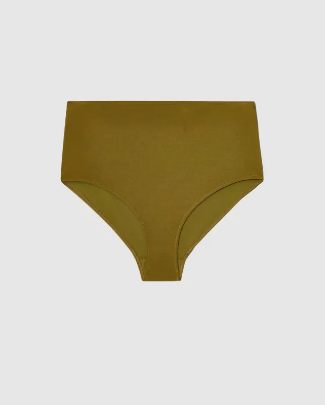 Highwaist Bikini Briefs Olive sold by Ivalo.com