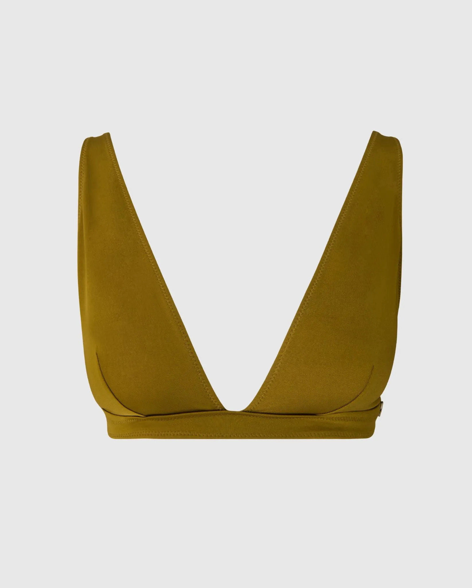 Plunge Bikini Top Olive sold by Ivalo.com
