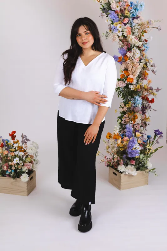 Vera Linen Blouse Coconut Milk White sold by Ivalo.com