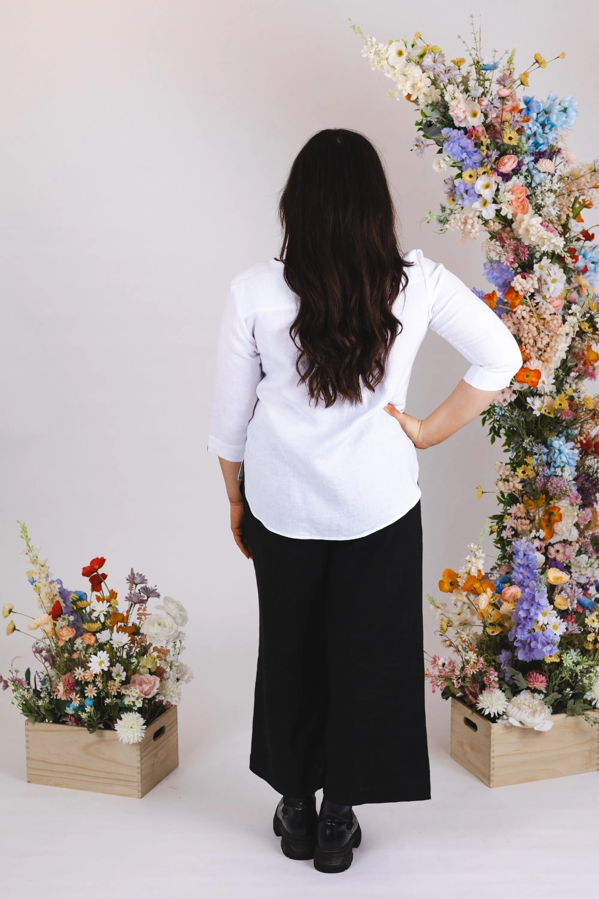 Vera Linen Blouse Coconut Milk White sold by Ivalo.com product image thumbnail 5