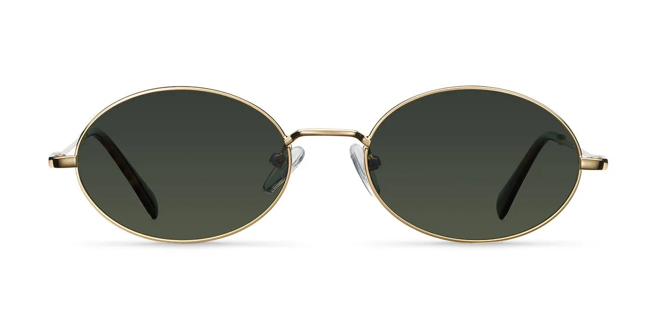 Amara Sunglasses Gold Olive sold by Ivalo.com