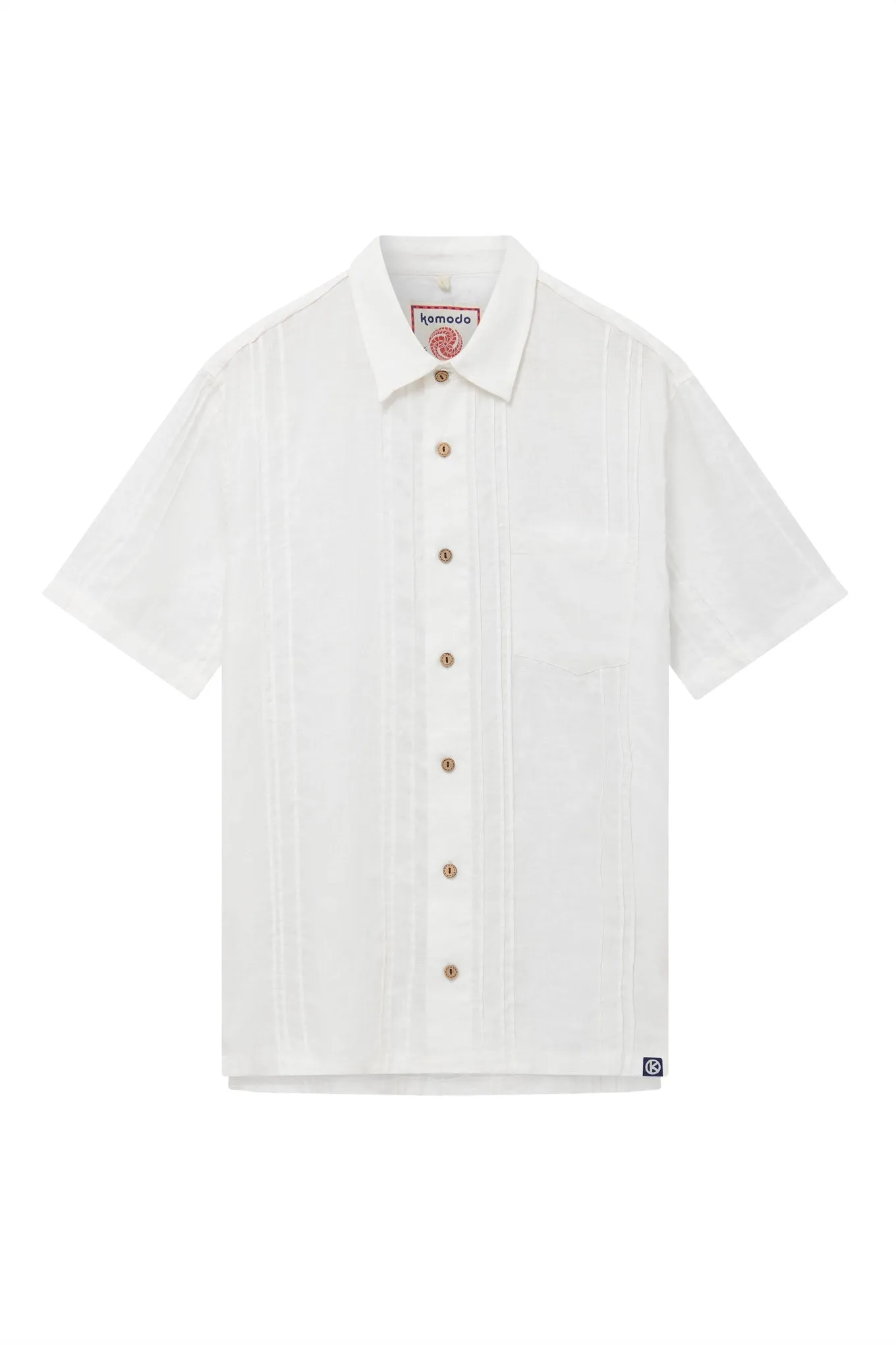 Leo Linen Shirt Off White sold by Ivalo.com