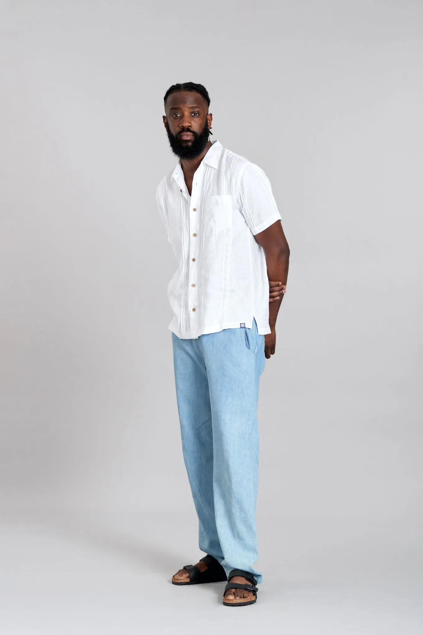 Leo Linen Shirt Off White sold by Ivalo.com product image thumbnail 2