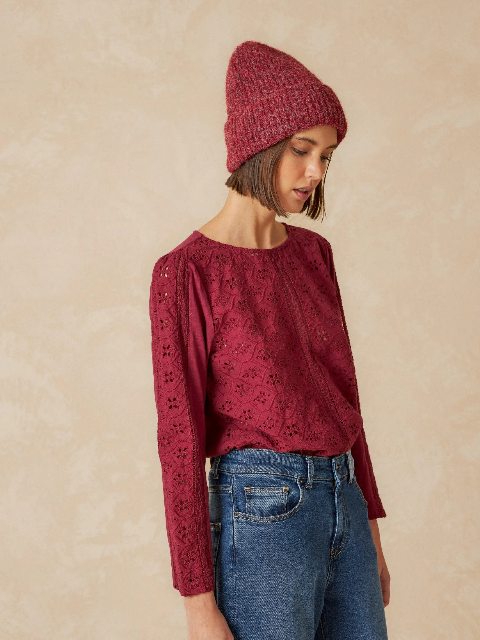 Embroidered Blouse Red sold by Ivalo.com product image thumbnail 3