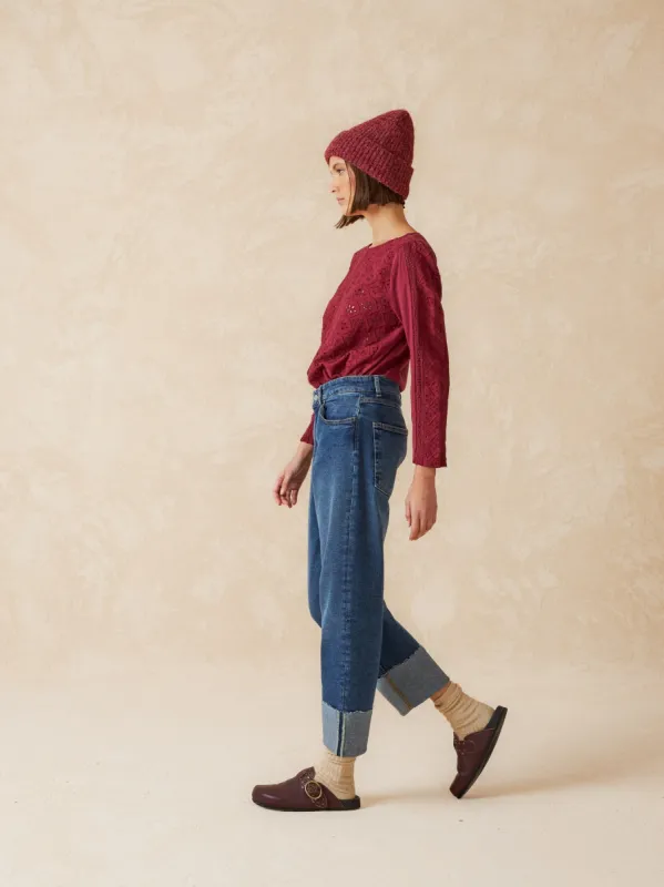 Embroidered Blouse Red sold by Ivalo.com