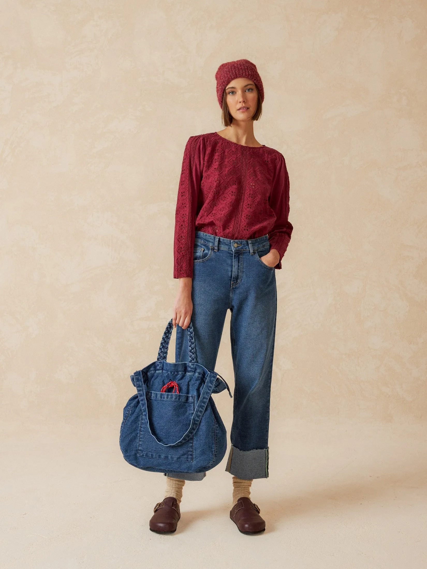 Embroidered Blouse Red sold by Ivalo.com product image thumbnail 2