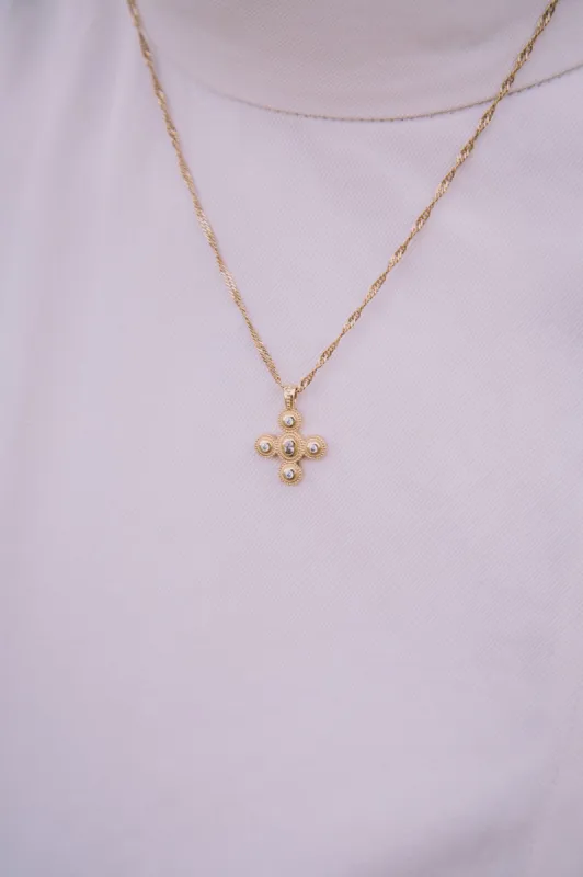 Cross Necklace Gold sold by Ivalo.com