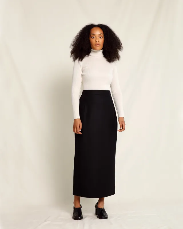 Isla Skirt Work Wool Dark Grey sold by Ivalo.com