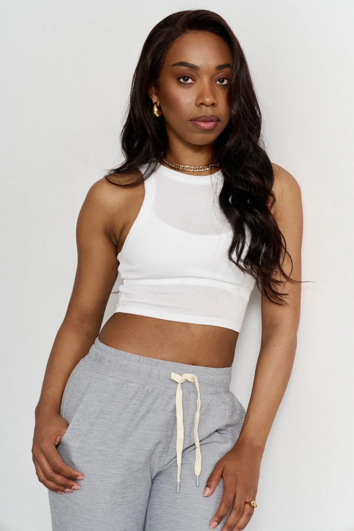 Crescent Tank Top White sold by Ivalo.com product image thumbnail 4