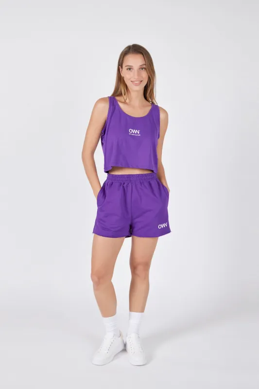 Women's Plush Shorts Violet sold by Ivalo.com