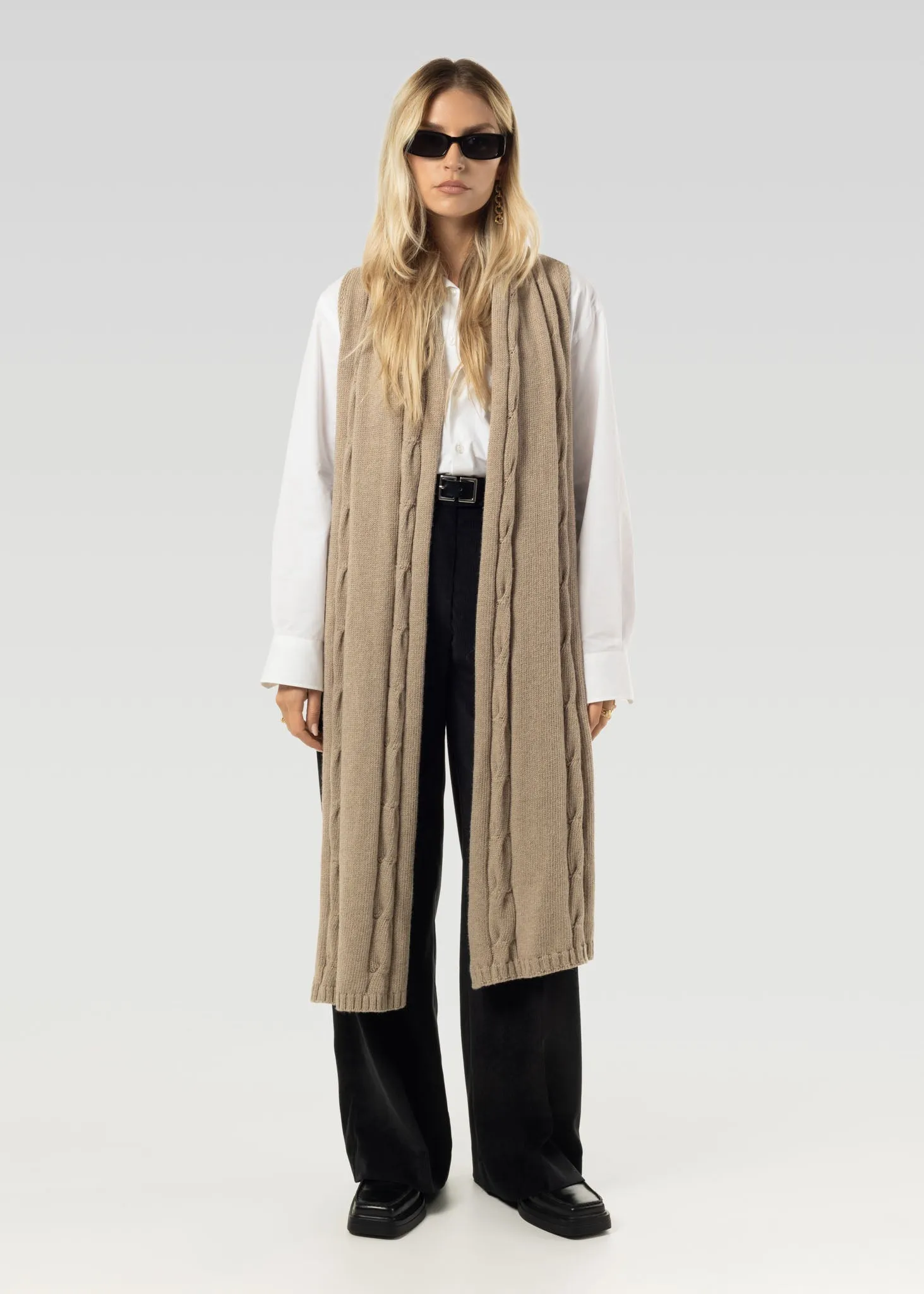 Henry Knitted Scarf Mocha Beige sold by Ivalo.com product image thumbnail 2