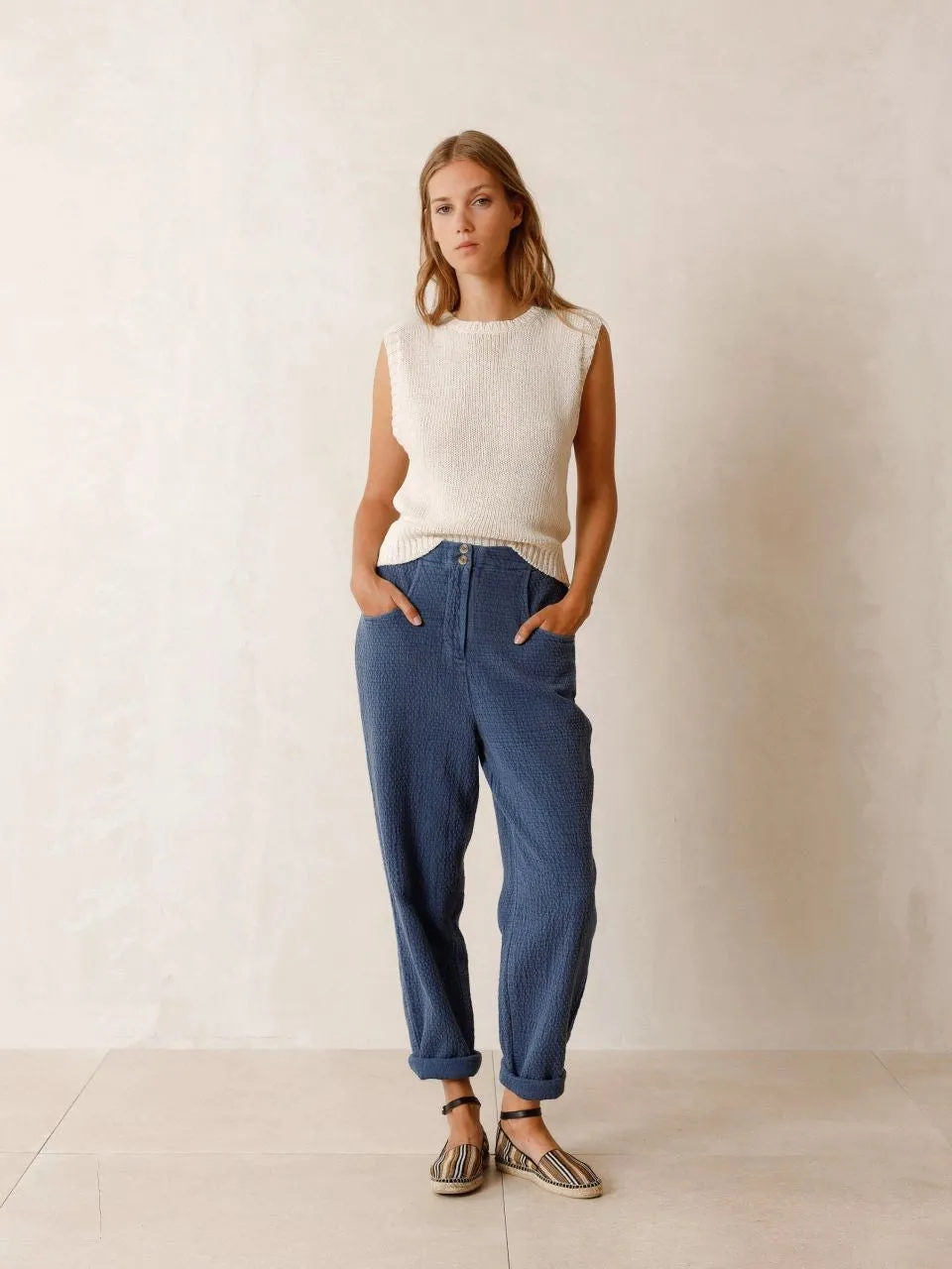 Rustic Jacquard Pants Blue sold by Ivalo.com product image thumbnail 5