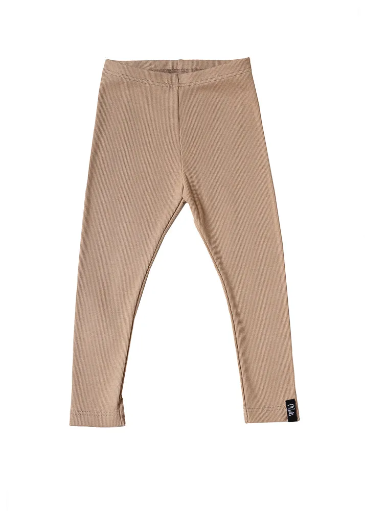 Ribbed Leggings Beige sold by Ivalo.com