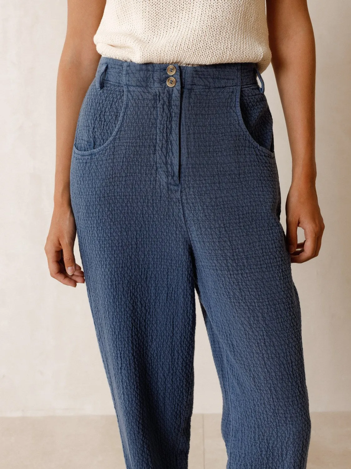 Rustic Jacquard Pants Blue sold by Ivalo.com product image thumbnail 2