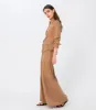Cappuccino 3 Tier Flared Bell Bottom Pants Brown sold by Ivalo.com