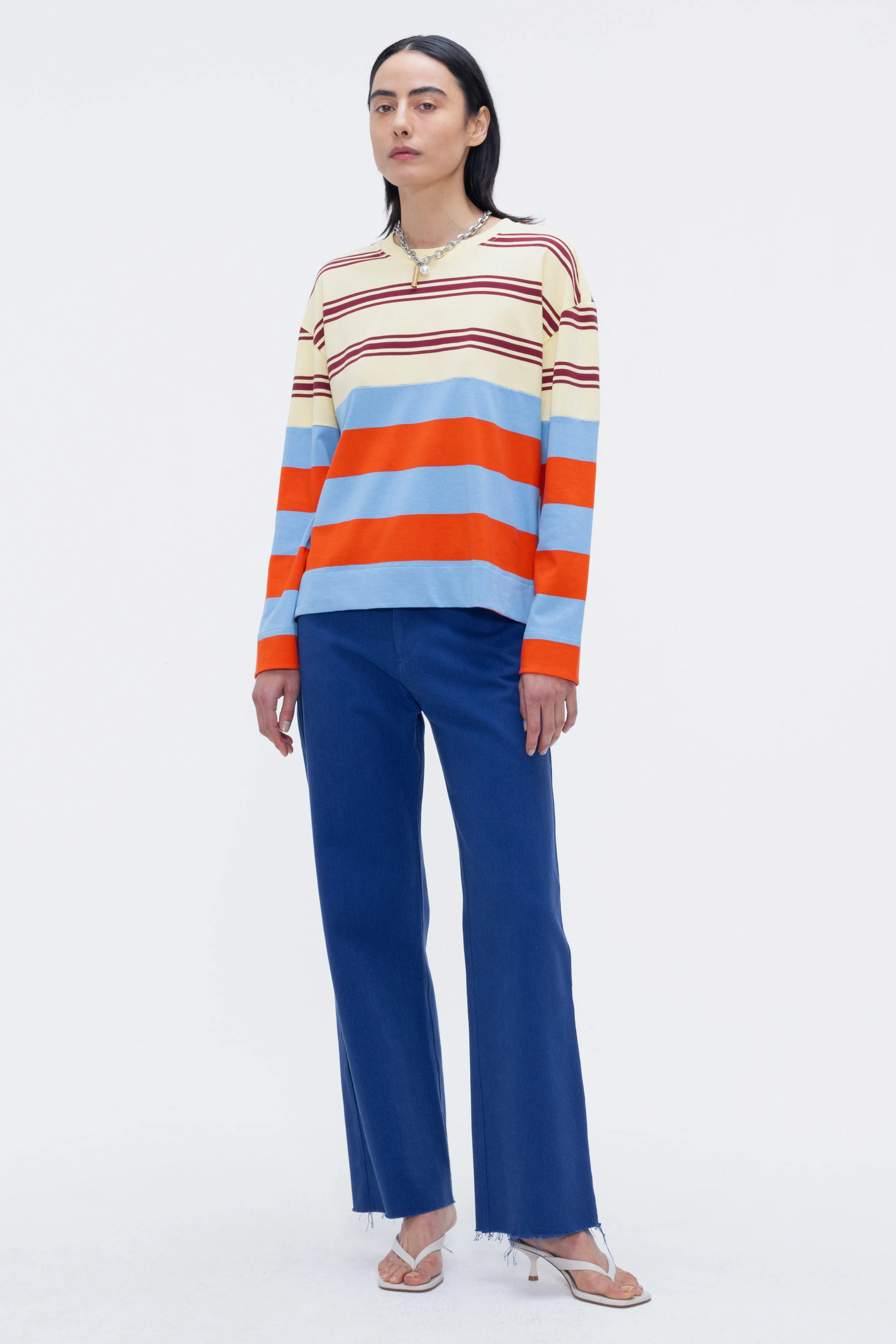 Sprinkled Lawn Longsleeve Top Striped Yellow/Blue/Red sold by Ivalo.com