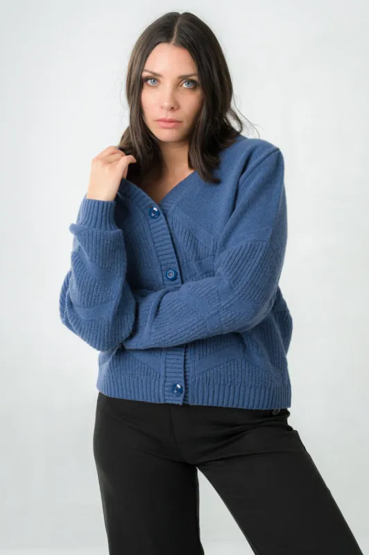 Tanaisie Cardigan Blue sold by Ivalo.com
