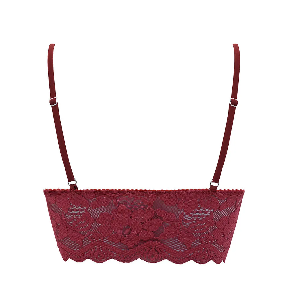 Berry Longline Bralette Red sold by Ivalo.com product image thumbnail 2