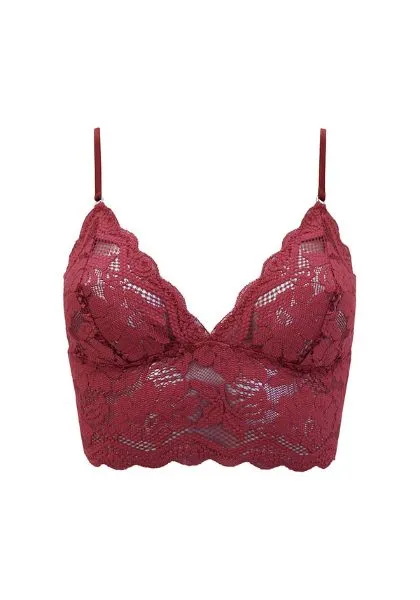 Berry Longline Bralette Red sold by Ivalo.com