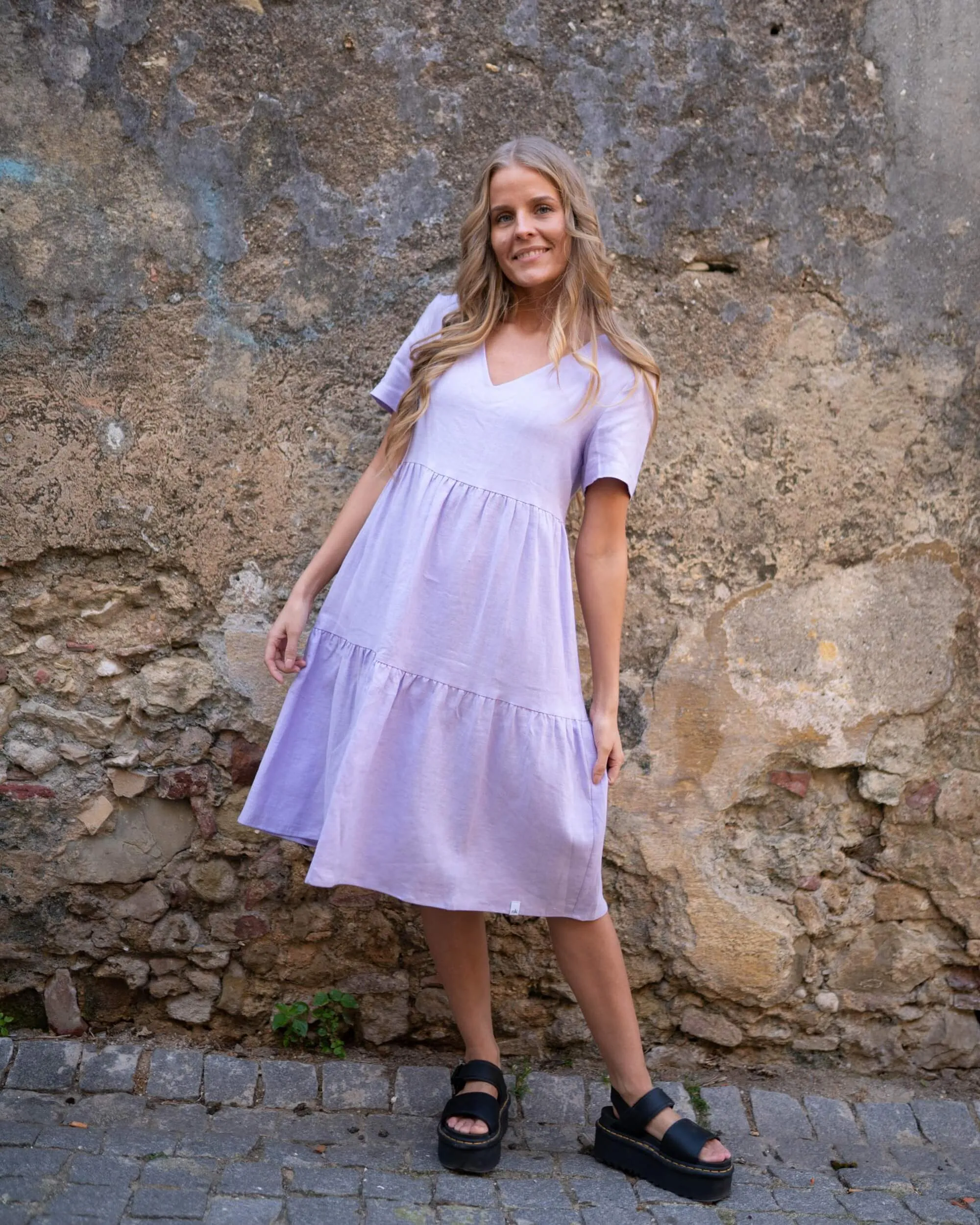 Linen Layer Dress Lupine Purple sold by Ivalo.com product image thumbnail 3