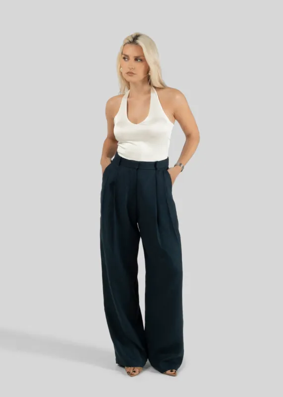 Chloe Trousers Navy Blue sold by Ivalo.com