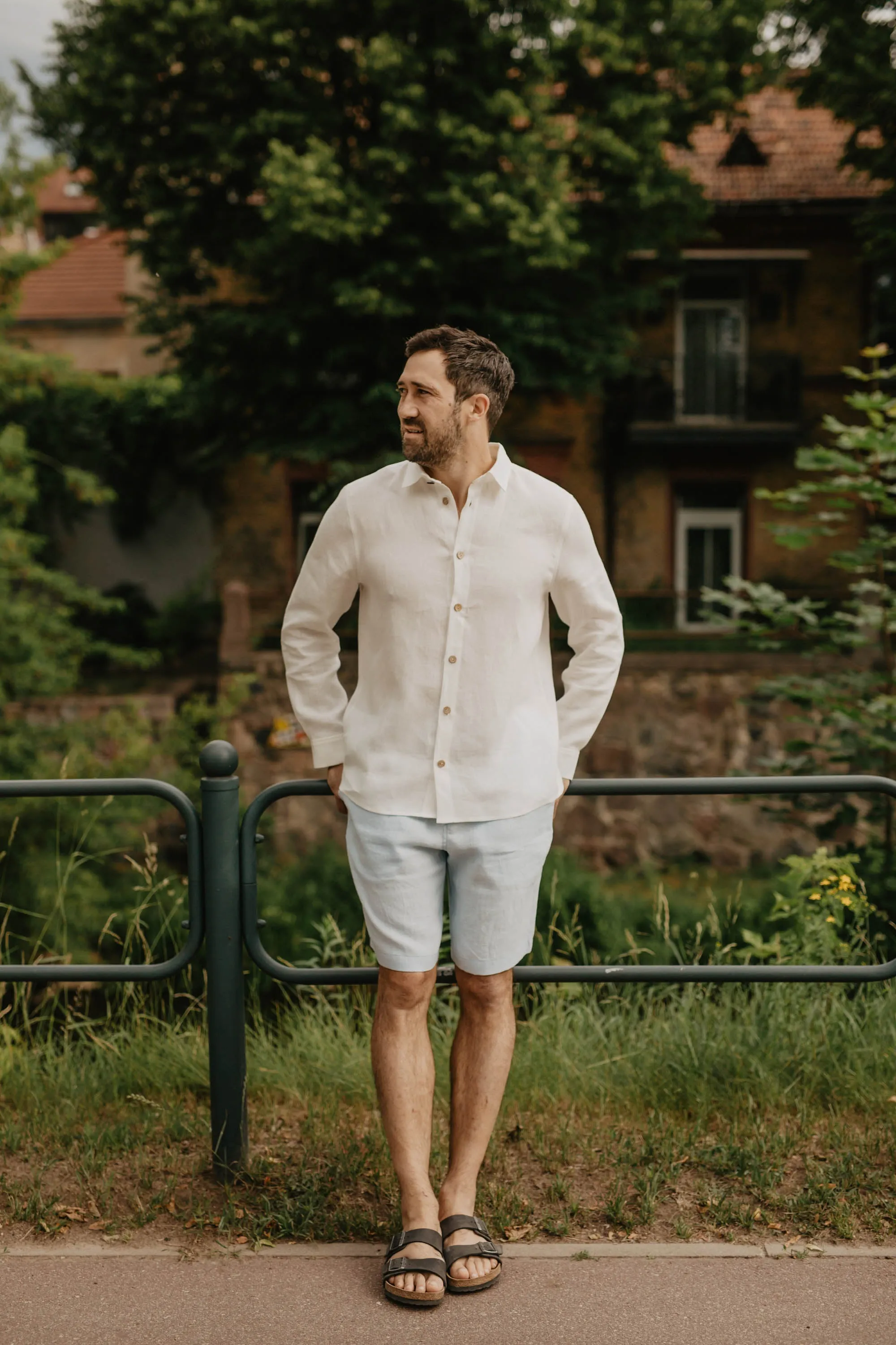 Naglis Men's Long Sleeve Linen Shirt sold by Ivalo.com product image thumbnail 4