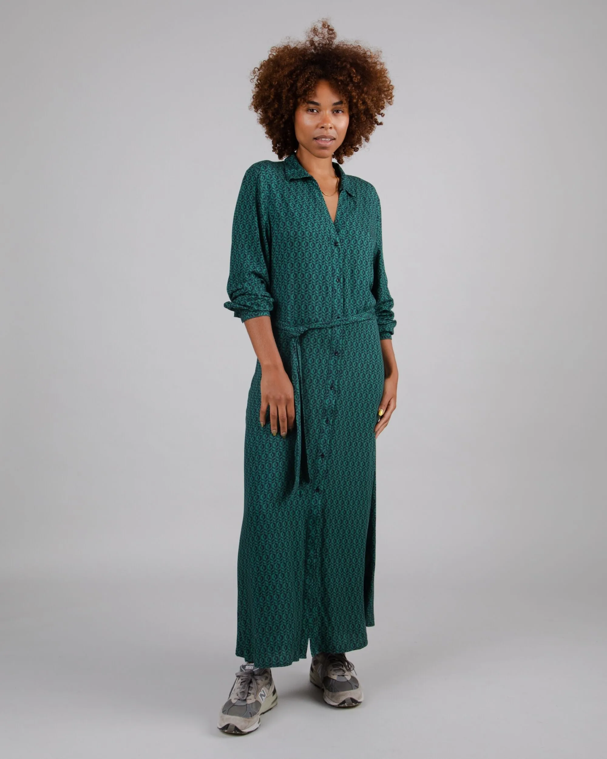 Sunflower Long Vneck Dress Green sold by Ivalo.com