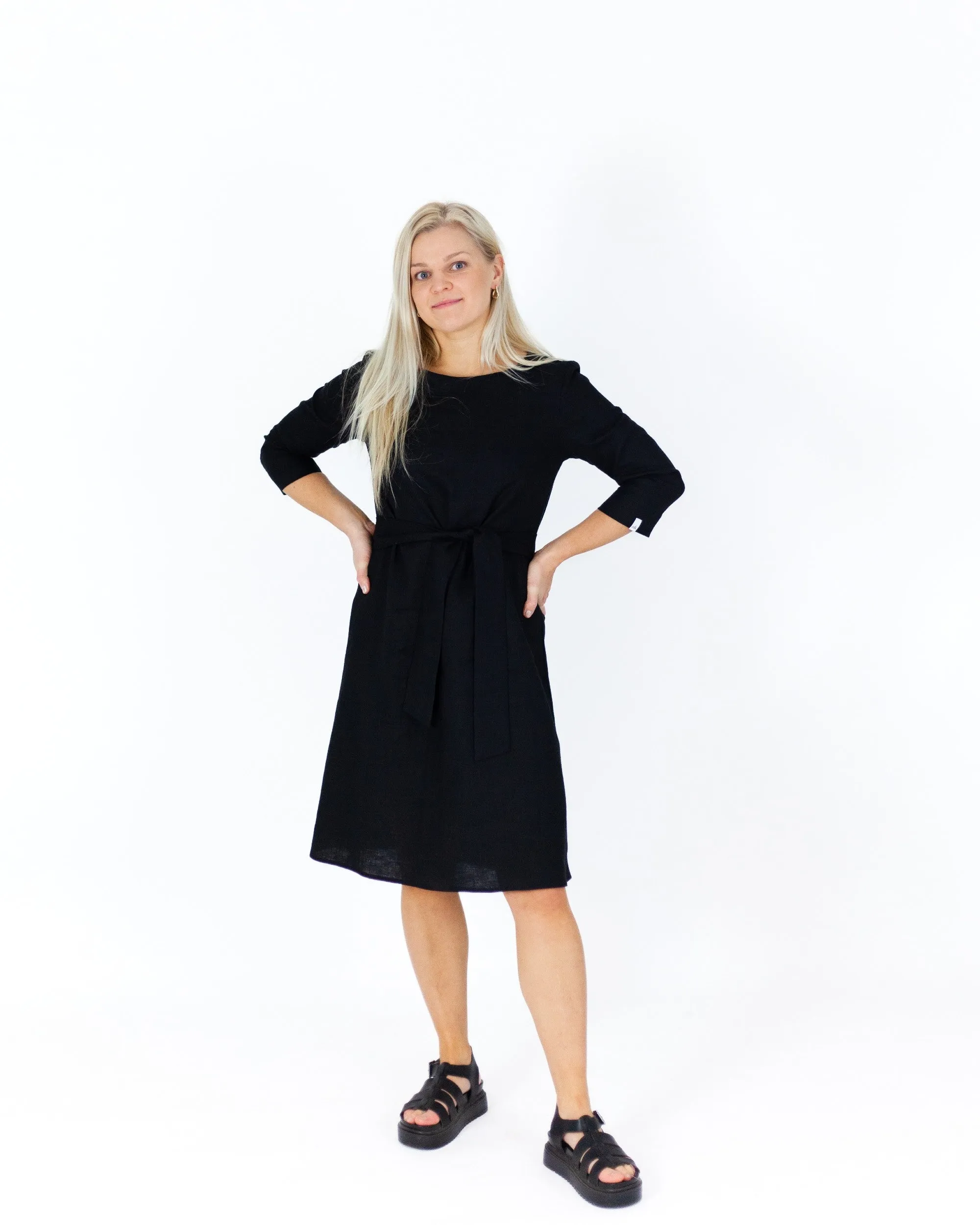 Classic Linen Dress Black sold by Ivalo.com product image thumbnail 3