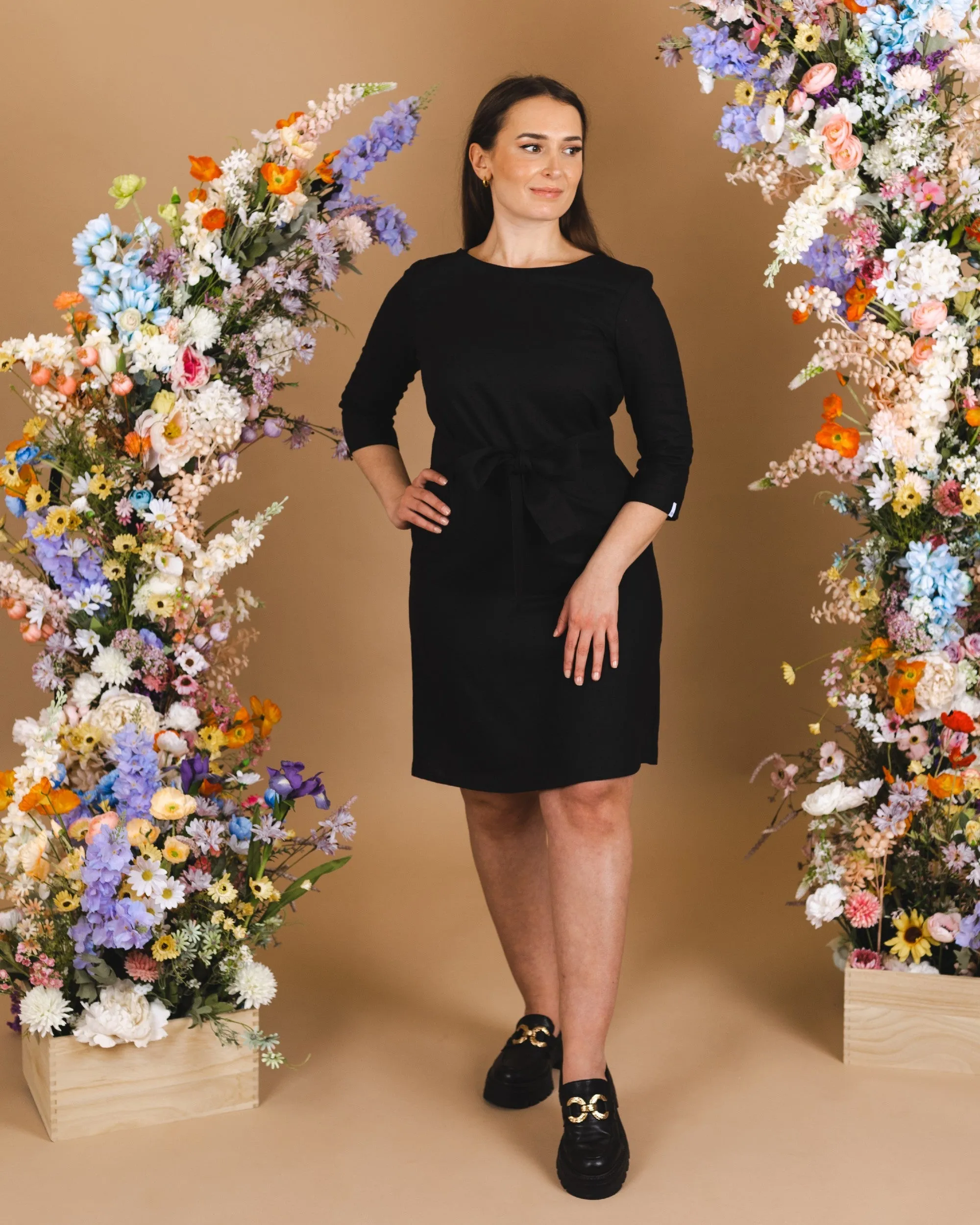 Classic Linen Dress Black sold by Ivalo.com product image thumbnail 4