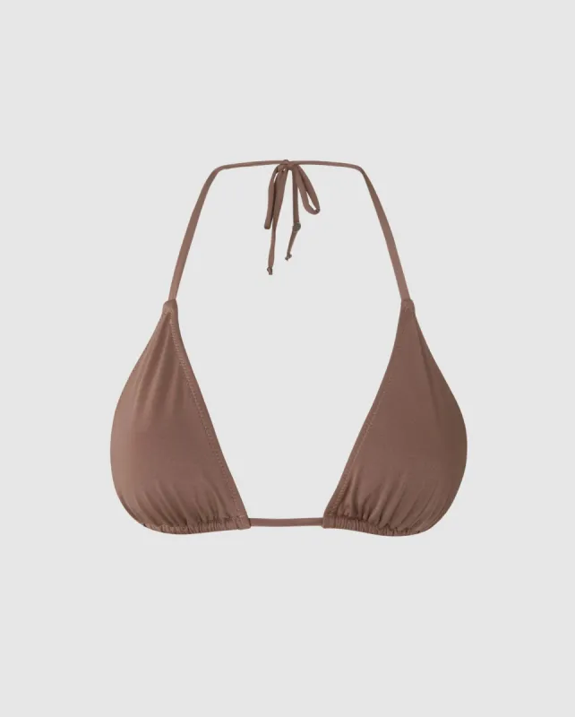 Strappy Triangle Bikini Top Mauve sold by Ivalo.com