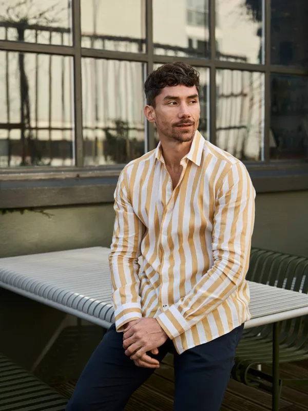 Maggia Linen Shirt Ochre sold by Ivalo.com