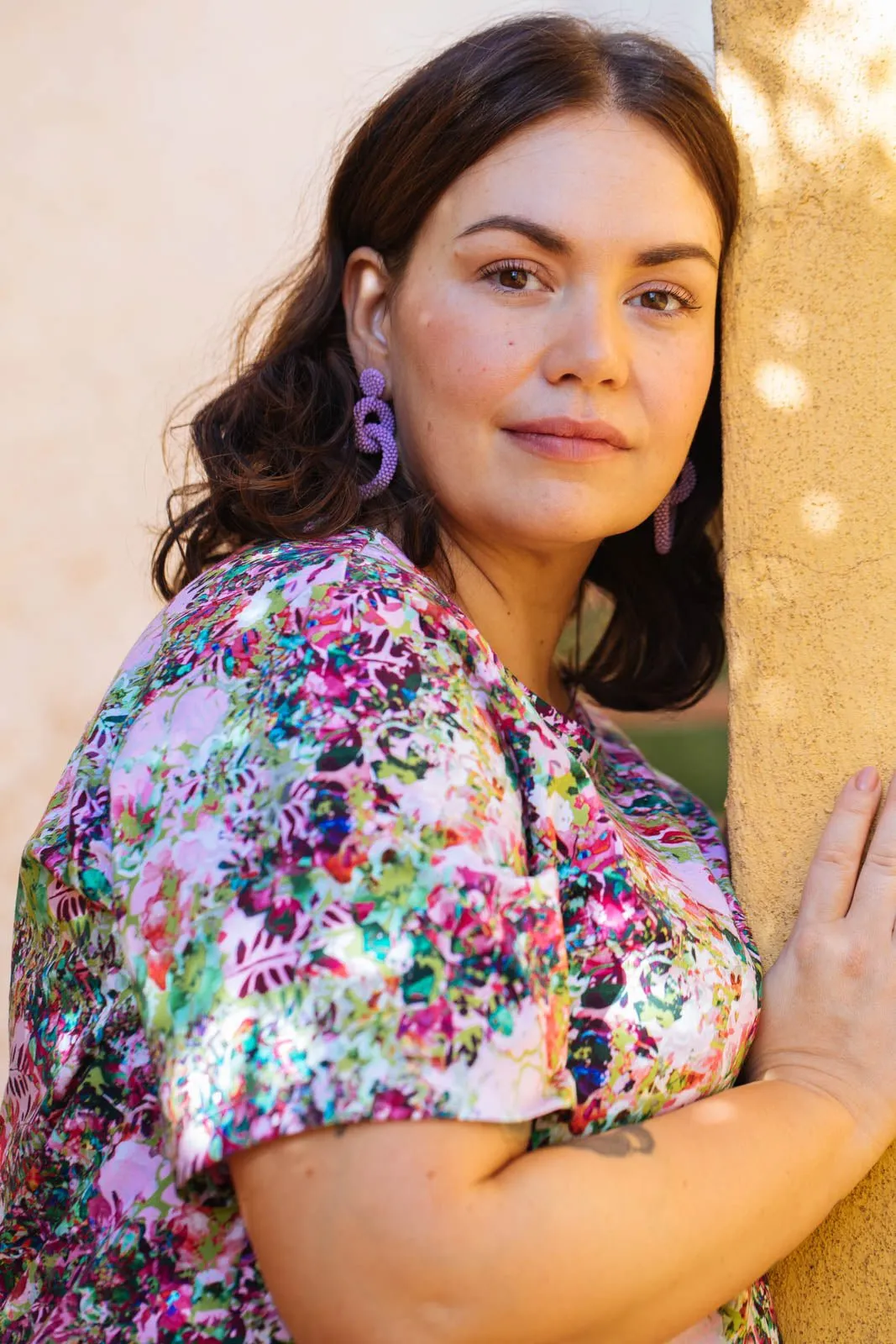 Ruffle T-Shirt Dress Blooming Forest Bright sold by Ivalo.com product image thumbnail 5