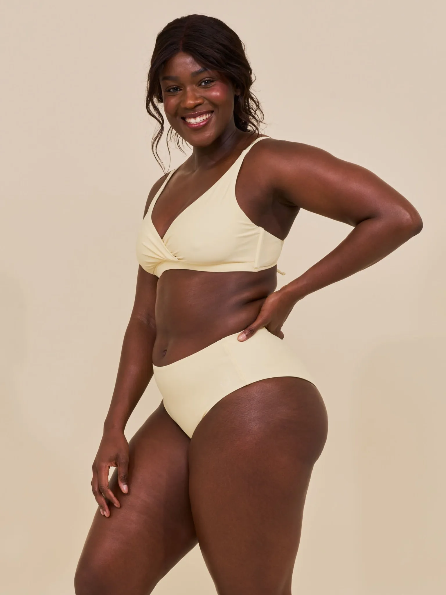 Ubud High Waist Bikini Bottom Mellow Yellow sold by Ivalo.com product image thumbnail 4