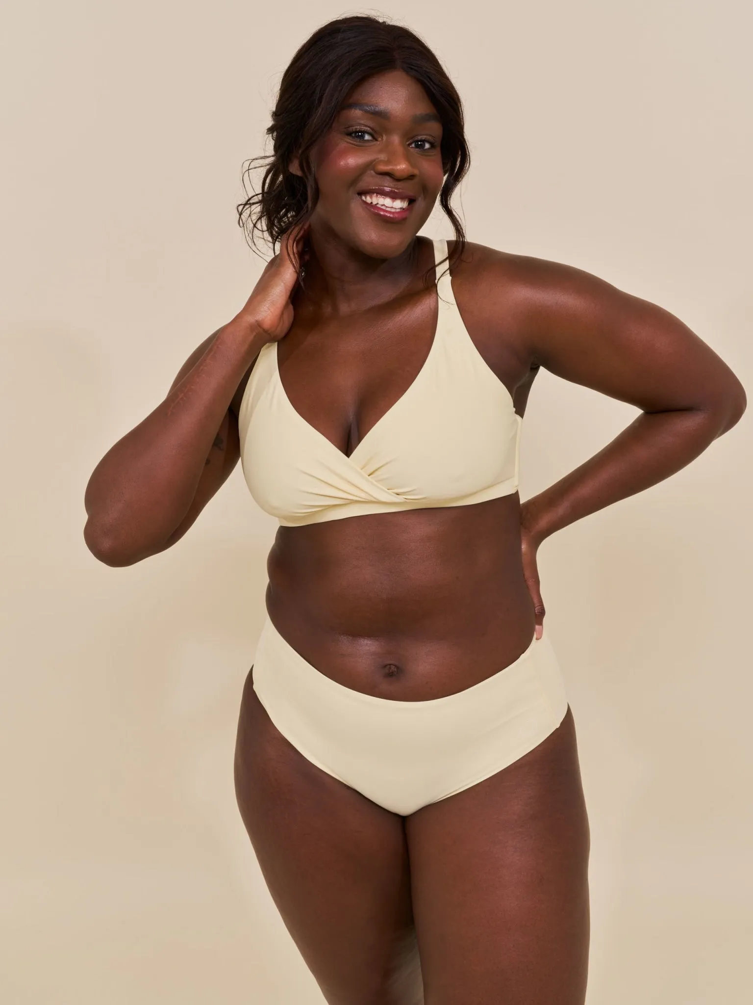 Ubud High Waist Bikini Bottom Mellow Yellow sold by Ivalo.com product image thumbnail 3