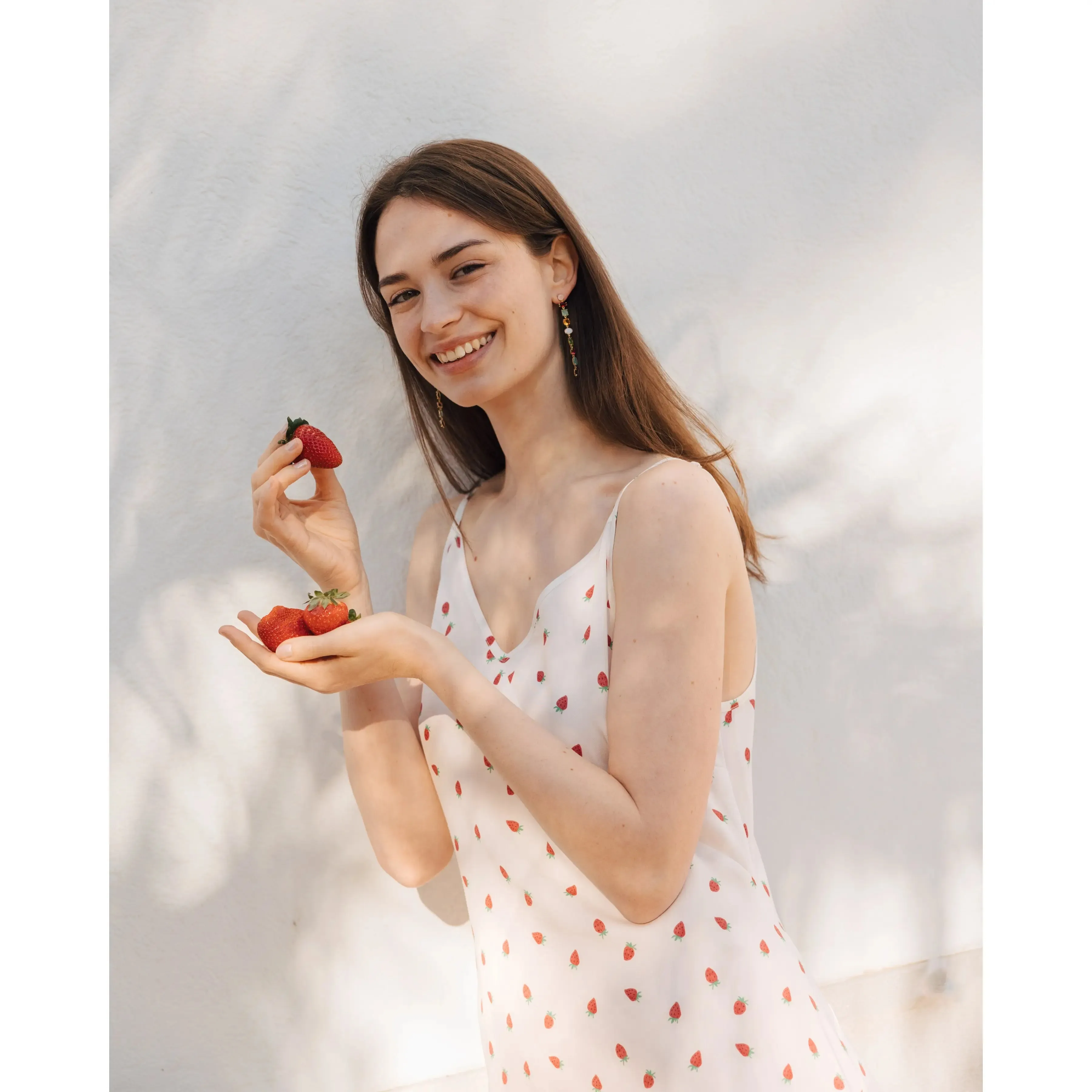 Famara Strawberry Dress White sold by Ivalo.com product image thumbnail 4