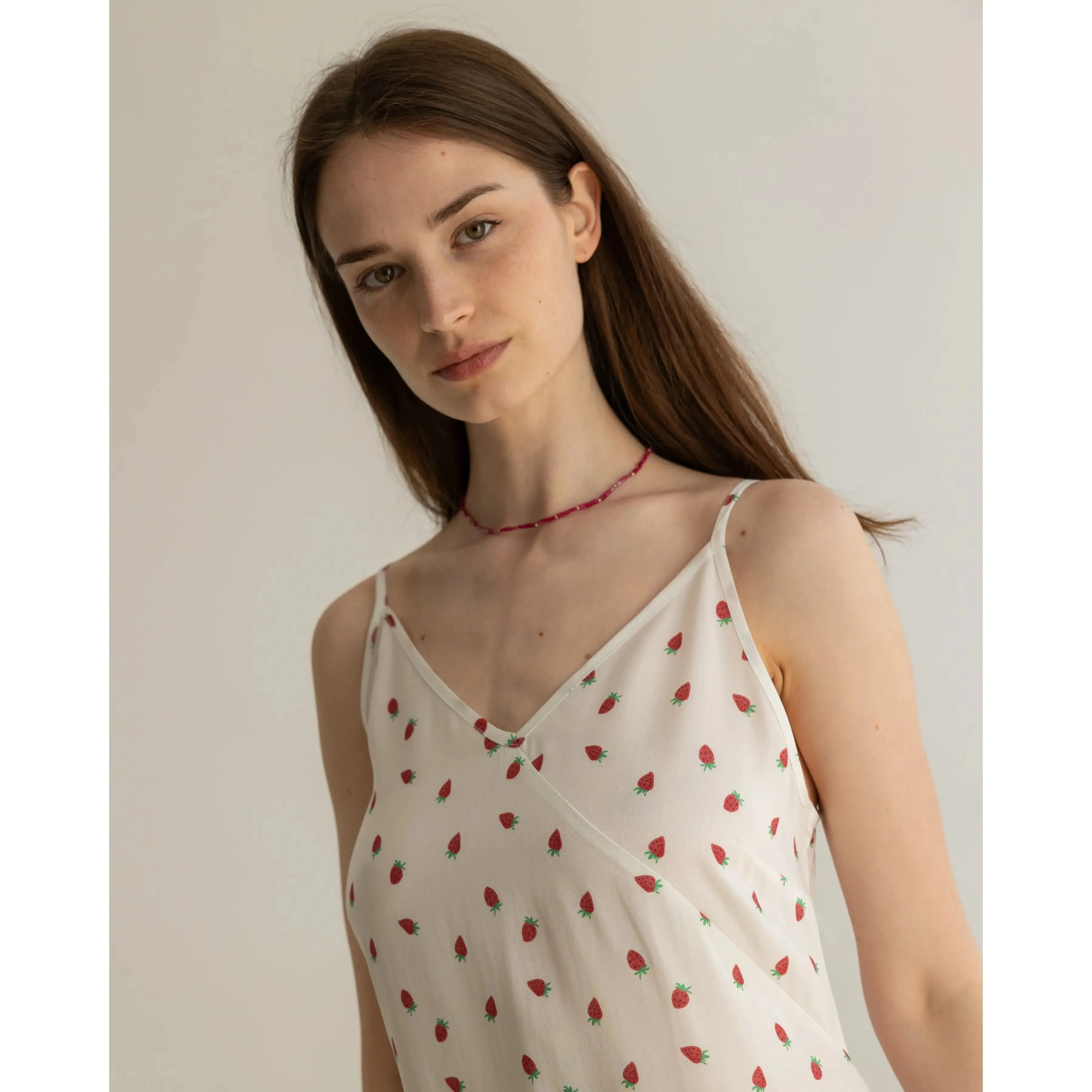 Famara Strawberry Dress White sold by Ivalo.com product image thumbnail 2