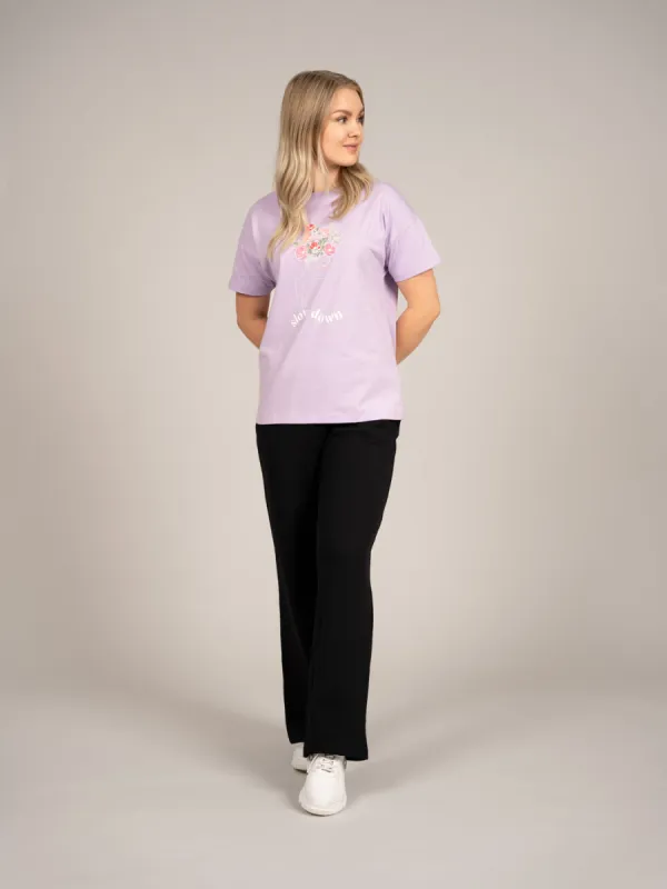 Bloom T-Shirt Purple sold by Ivalo.com